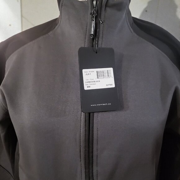 NWT Stormtech Jxl-1 Carbon/Black Zip Up Lightweight Softshell Jacket size S/M - Picture 7 of 9